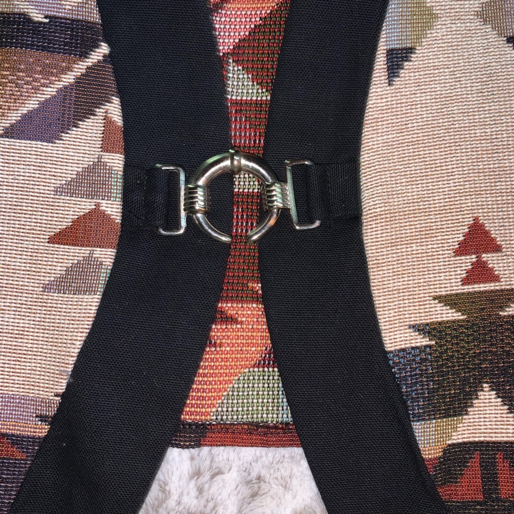 Vintage New Frontier Southwestern Tapestry Vest - Picture 3 of 7
